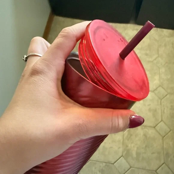 Starbucks Bold Red Tumbler with Lid - Picture 6 of 6